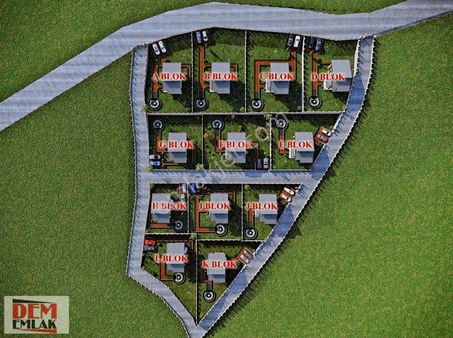 İnşaat Ruhsatı Alınmış %40 İmarlı 400 M2 Villa Arsaları