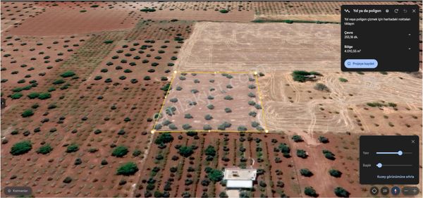 Hadi Gayrimenkul Ve Haritadan Gümrük Yoluna Yakın Satılık Bağ Evlik Zeytinlik