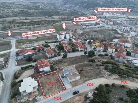 Antalya Elmalı Devlet Hastanesi Karşısında 2 Kata İmarlı 510m2 Satılık Arsa