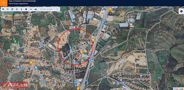 A24 Site Emlak Urla Bademler Köyünde Satılık Arazi