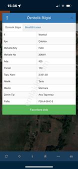 Çatalca Fatih Mahallesinde Satılık Tek Tapu