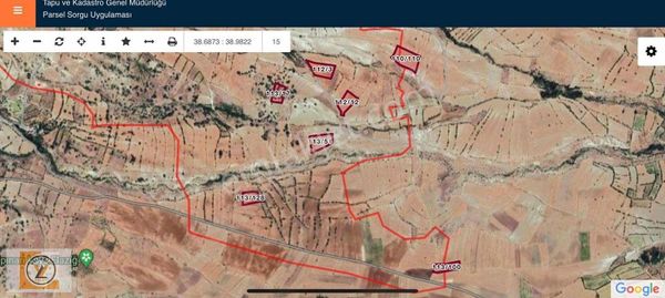 Elazığ Kalkantepe Köyünde Satılık Kupon Tarla