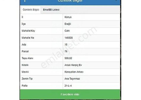 3 Kata İmarlı Arsa