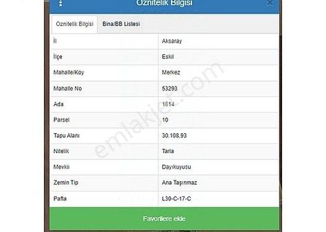 Dayıkuyusunda Satılık Tarla