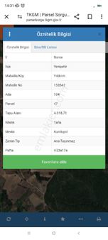 Bursa Yenişehir Yıldırım'da 4300 M2 Tarla