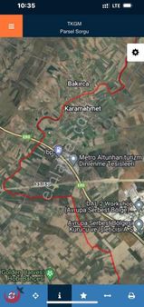 Ergene Karamemet Mahallesinde Tek Tapu 1643m2 Hızlı Trene Cephe