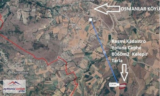 Aytemiz Emlak Grubundan Osmanlar Köyünde Yolu Kelepir Tarla