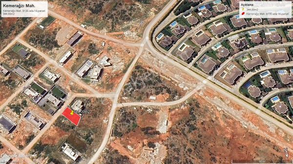 Kemerağzı Lara Hıll Villaları Bitişiği Ayrık Nizam Arsa