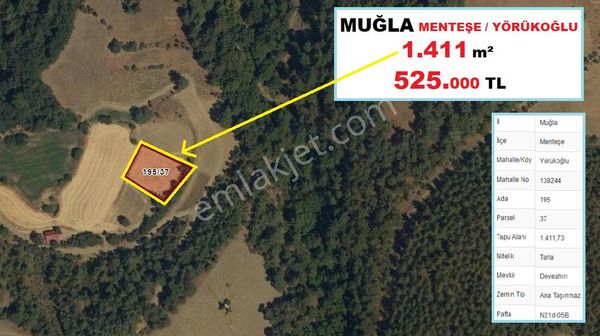 Muğla Menteşe Yörükoğlu 1.411 M2
