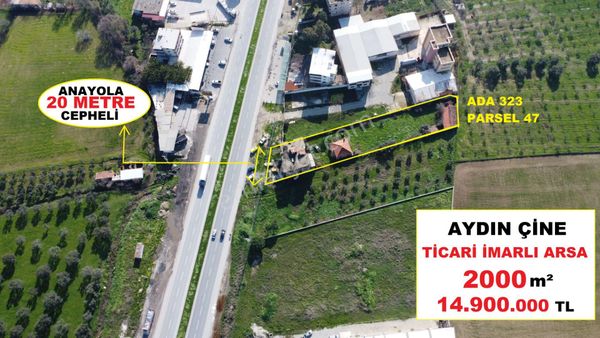 Çine Merkez Ana Yola Cepheli 2.000 M2 Ticari Arsa