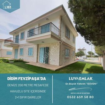 Didim Fevzipaşa'da Denize250mt Mesafede Havuzlu Sitede 2+1 Daire