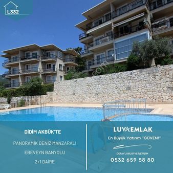 Didim Akbük'te Havuzlu Site İçerisinde Deniz Manzaralı Eşyalı 2+1 Daire