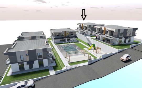 Umurbey'de Sıfır Villa 4+1 Bahçeli, Kapalı Otoparklı, Yüzme Havuzlu, 2500m2 Üzerine Kurulu Sitede