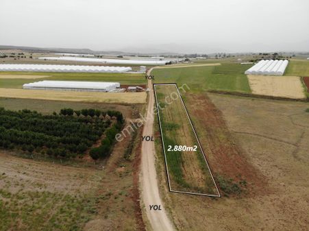Antalya Elmalı Kışla Mahallesinde Kadastrol Yola Cephe 2.880m2 Satılık Boş Tarla
