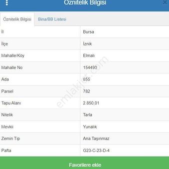 2850 M2 Çok Güzel Tarla %50 Peşin %50 12 Ay Taksit