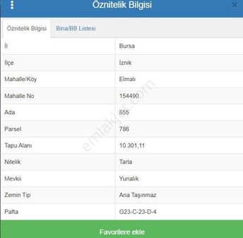 10 Dönüm Çok Güzel Tarla