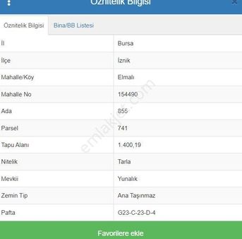 Yatırımlık Çok Güzel Tarla %50 Peşinat %50 12 Ay Taksit