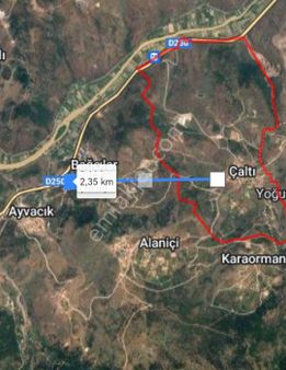 Menemen Çaltı Köy Sınırında (çiftlik İçin İdeal) Zeytin Ve Ant.fısıtıklı Tarla