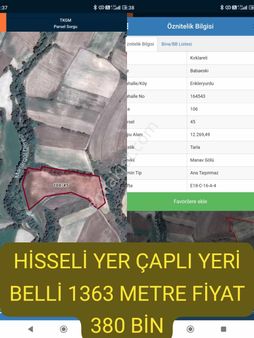 Kırklareli Babaeski'nde Satılık Tarla