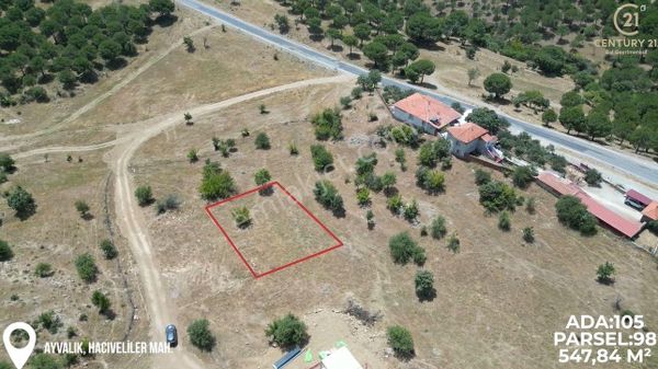 Ayvalık Hacıveliler'de Satılık 547 M² Projesi Hazır Arsa