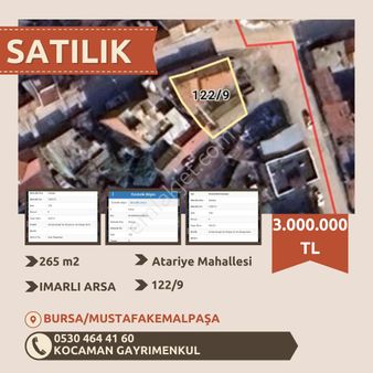 Bursa Mustafakemalpaşa Atariye Mahallesinde Konut İmarlı Arsa