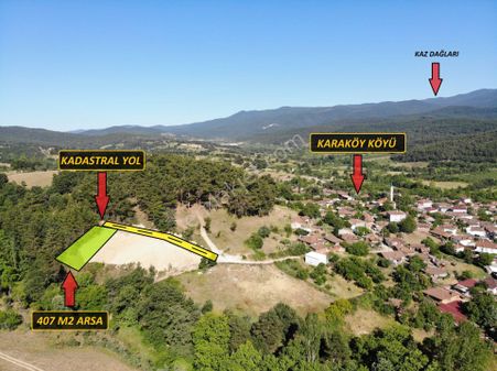 Çanakkale Bayramiç Karaköy'de Satılık İmarlı Arsa