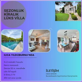 Sezonluk Kiralık Havuzlu Lüks Villa