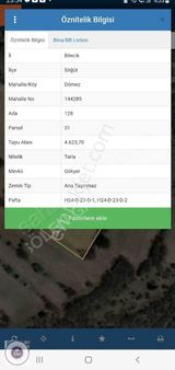 Bilecik Söğüt Dömez'de 4.623 M2 Ekilir, Biçilir Tarla