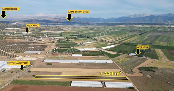 Elmalı Kışla Mah. Sera Ve Hertürlü Tarıma Elverişli 7.440 M² Tarla Satılıktır