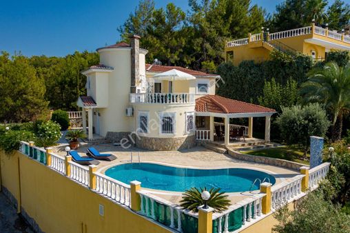 Alanya Kargıcak Da Full Deniz Manzaralı 4+1 Lüks Villa