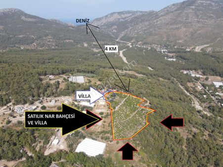 Bmk Dan Antalya Kumluca Yazır Da Satılık Nar Bahçesi Ve Villa