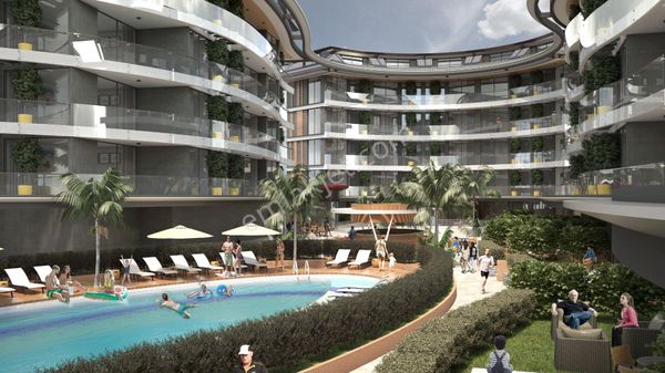Alanya Oba Da Denize 350 M. Mesafede Lüks Komplekste 1+1 Sıfır Daire