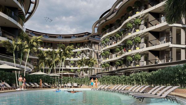 Alanya Oba Denize 350 M. Mesafede Lüks Kompleksde 2+1 Duleks Sıfır Daire