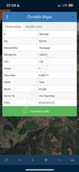 Tekirdağ Şarköy Yayağaç Mahalleisi 327 Metre Mahalle Dibi