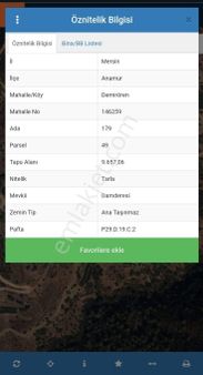 Anchor Gayrimenkul'den Demirören Mahallesinde Satılık Uygun Fiyatlı Tarla
