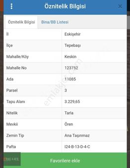 Rw Lıfe/ Keskin Mahallesinde Satılık Tarla