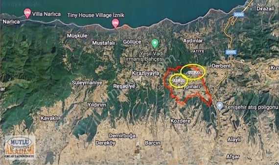 Yenişehir Bey Pınar Köyünde Satılık Hobi Bahçesi