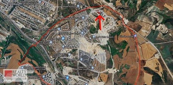 Bahçeşehir Kelebekler Vadisi'nde Satılık 5031m2 0,70 İmarlı Arsa