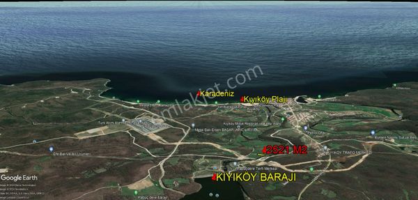 Kıyıköy Merkezde Satılık Mustakil Tapulu Tarla