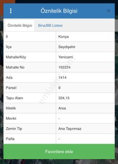 Tuncay Dan Yenicami Mh Satılık Arsa