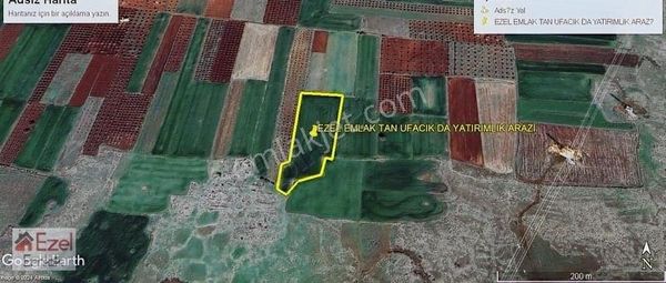 Ezel Emlak Tan Ufacık Da 9887 M2yatırımlık Satılık Arazi