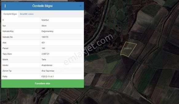 Değirmenköy Araplı'da 750 M2 Çok Uygun Parsel