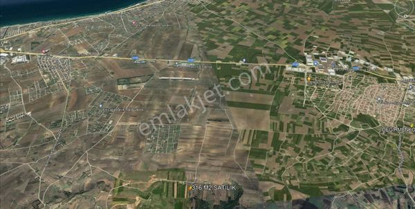 Kadastral Yola Cephe, Etrafı Çevrili, Hakim Noktada 316 M²