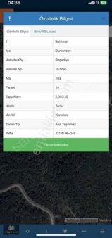 Balıkesir Dursunbey Reşadiyede 2095m2 Müstakil Parsel Satlık