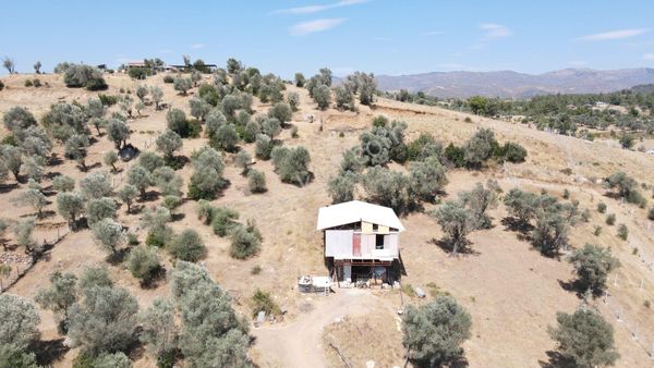 İzmir Akçaköyde Satılık 1.315 M2 Manzaralı 120 M2 Evi Olan Bahçe