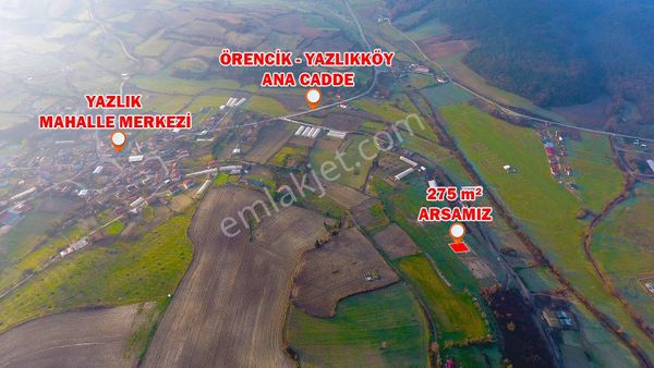 Çatalca Yazlıkköy Köy İçi 275 M2 Tepe Konumda Satılık Arsamız