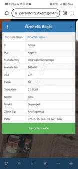 Nasreddin Emlaktan Doğrugöz Seyrantepe Satılık Yatırımlık Tarla