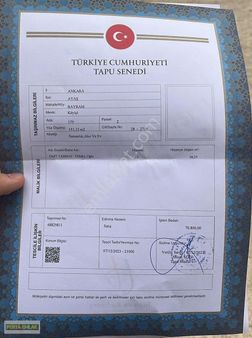 Ankara Ayaş Müstakil Ev Tapu Sahibi Perta Emlak Ümit Tahmaz