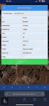 Ahmet Gülerden Konya Merkeze 55 Km Mesafe De Satılık Bahçe