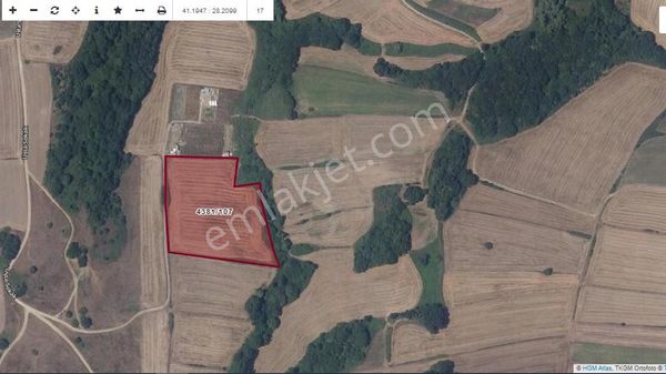 Silivri Büyüksinekli'de Tek Tapu 16695 M2 Satılık Tarım Arazisi